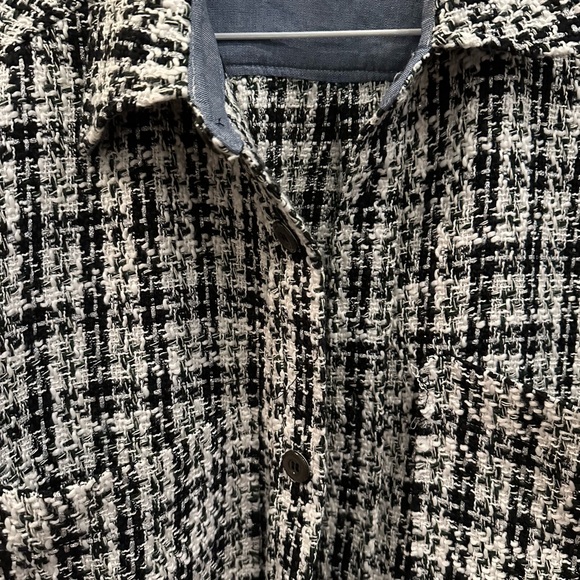 Woman’s Black and White Tweed Jacket - Picture 2 of 4